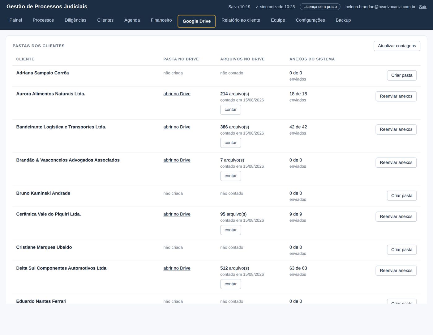 Formik — tela Google Drive